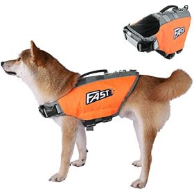 Dog Life Jacket; Reflective Dog Safety Vest Adjustable Pet Life Preserver with Strong Buoyancy and Durable Rescue Handle for Swimming; Surfing; Boatin (size: M) Dog Life Jacket; Reflective Dog Safety Vest Adjustable Pet Life Preserver with Strong Buoyancy and Durable Rescue Handle for Swimming; Surfing; Boatin (size: M)