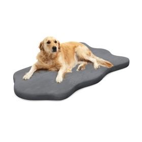 Pet Supplies Dog Bed with Memory Foam Support (Color: Gray, size: O/S) Pet Supplies Dog Bed with Memory Foam Support (Color: Gray, size: O/S)